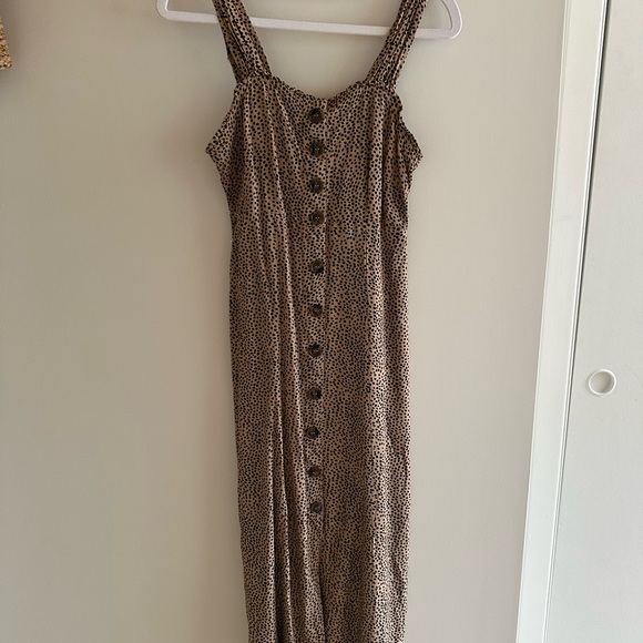 Leopard Print Button-Down Dress - Picture 1 of 3
